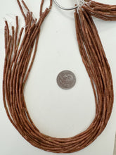 goldstone, 4x2mm bugle tube, 15" strand, sold per strand