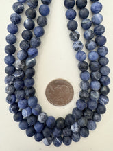 sodalite, matte finish, 8mm round, 15" strand, sold per strand