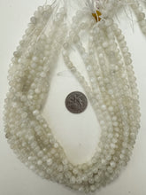 white moonstone, 6mm round, 15" strand, sold per strand