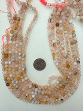 flower agate, 6mm round, 15" strand, sold per strand