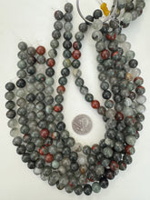 bloodstone, 10mm round, 15" strand, sold per strand