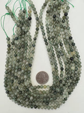 green quartz, 6mm round, 15" strand, sold per strand