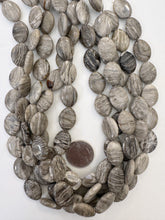 silver leaf jasper, 20x15x5mm pointed oval, 15" strand, SOLD PER STRAND