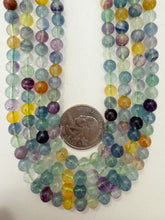 fluorite,  6mm round, 15" strand, sold per strand (batch 1)