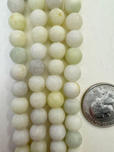 jade, matte finish, 8mm round, 15" strand,  SOLD PER STRAND