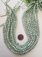 green angelite, 6mm round, 15" strand, sold per strand