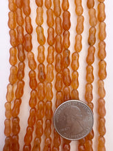 red aventurine, 11x5mm bumpy tube, 15" strand,  SOLD PER STRAND