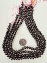 garnet, 7mm round, 15" strand, sold per strand (batch 2)