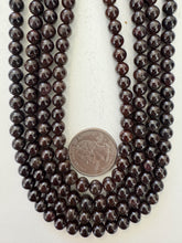 garnet, 6mm round, 15" strand, sold per strand