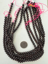 garnet, 6mm round, 15" strand, sold per strand