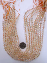 citrine, 6mm round, 15" strand, sold per strand (lighter batch 2)