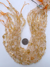 citrine, 8mm tumbled nugget, 15" strand, sold per strand