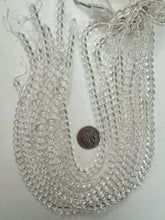 quartz crystal, 6mm round 15" strand, sold per strand