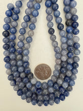 blue aventurine,  8mm round, 15" strand, sold per strand