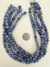 blue aventurine,  8mm round, 15" strand, sold per strand