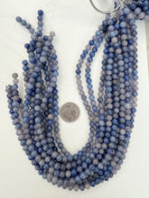 blue aventurine,  6mm round, 15" strand, sold per strand