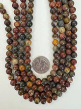 red creek jasper,  8mm round, 15" strand, sold per strand
