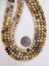 mexican crazy lace agate,  6mm round, 15" strand, sold per strand