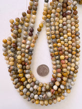 mexican crazy lace agate,  8mm round, 15" strand, sold per strand