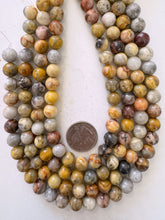 mexican crazy lace agate,  10mm round, 15" strand, sold per strand