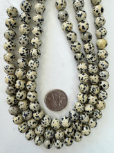 dalmatian jasper, 10mm round, 15" strand, sold per strand
