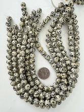 dalmatian jasper, 10mm round, 15" strand, sold per strand