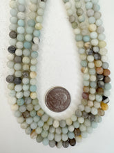 amazonite, matte finish, 6mm round, 15" strand, sold per strand