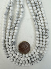 howlite, 6mm round, 15" strand, sold per strand