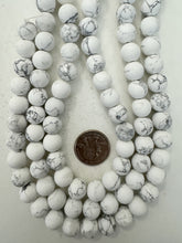 howlite, matte finish, 12mm round, 15" strand, sold per strand