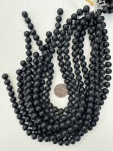 onyx, matte finish, 10mm round, 15" strand, sold per strand