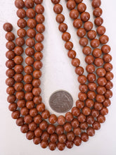 red jasper, 8mm round, 15" strand, sold per strand