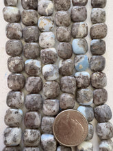 Oregon blue opal, 12x12x6mm square, 15" strand,  SOLD PER STRAND