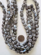 Oregon blue opal, 12x12x6mm square, 15" strand,  SOLD PER STRAND