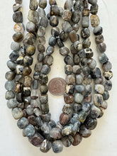 gray quartz, 12mm mixed nugget, 15" strand,  SOLD PER STRAND