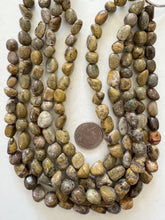 mustard yellow jasper, 12mm mixed tumbled nugget, 15" strand,   SOLD PER STRAND