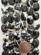 mexican zebra jasper, 18x13x6mm oval, 15" strand,  SOLD PER STRAND (darker batch)