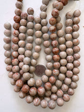 red line jasper, 14mm round, 15" strand,  SOLD PER STRAND