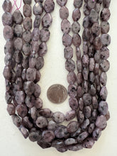 purple enhanced kiwi quartz, 14x9x4mm corner cut flat rectangle, 15" strand,  SOLD PER STRAND
