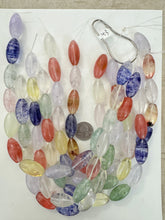 fairy glass (cherry quartz),  25x15mm bowed tube, 15" strand, sold per strand