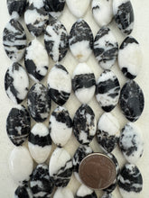 mexican zebra jasper, 27x16x6mm oval horse eye, 15" strand,  SOLD PER STRAND