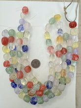 fairy glass (cherry quartz),  15-20mm mixed nugget, 15" strand, sold per strand