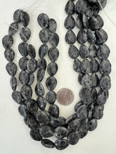 black labradorite, 20x14x7mm pear teardrop, 15" strand,  SOLD PER STRAND