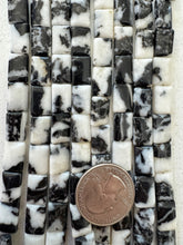 mexican zebra jasper, 12x8x3mm rectangle, 15" strand,  SOLD PER STRAND