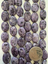 purple enhanced kiwi quartz, 18x13x5mm oval, 15" strand,   SOLD PER STRAND