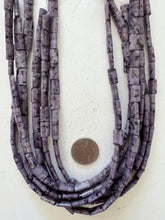 purple enhanced kiwi quartz, 12x7x4mm rectangle, 15" strand,  SOLD PER STRAND