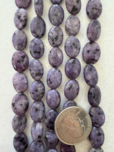 purple enhanced kiwi quartz, 14x10x6mm oval, 15" strand, SOLD PER STRAND