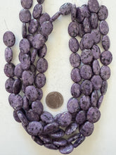 purple enhanced kiwi quartz, 20x15x6mm oval, 15" strand,  SOLD PER STRAND