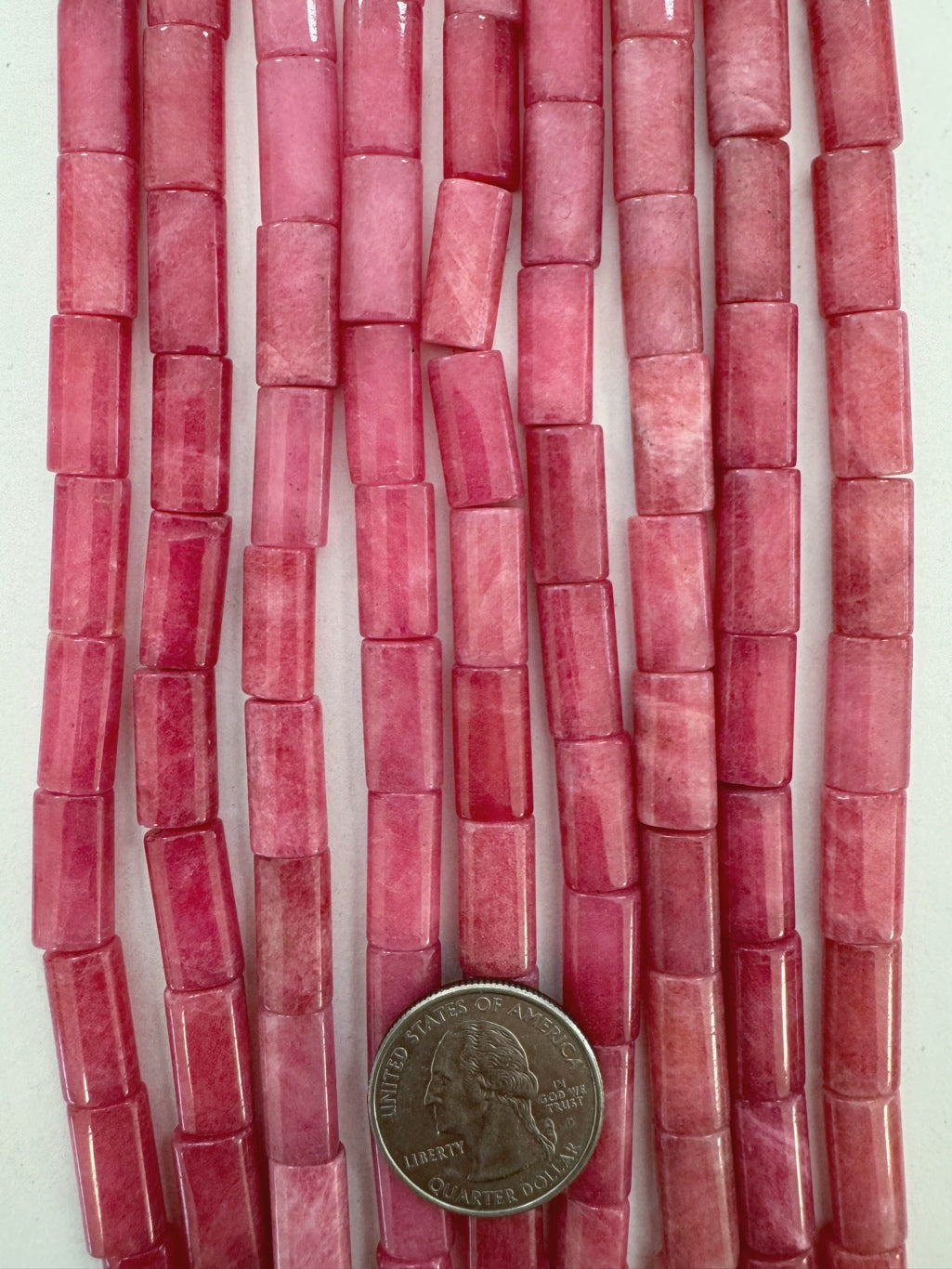 color enhanced ruby jade, 16x8x5mm rectangle, 15