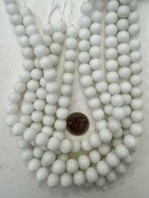 white jade, 12mm round, 15" strand,   SOLD PER STRAND