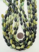 chinese chrysocolla, 15x8mm bowed tube, 15" strand,  SOLD PER STRAND
